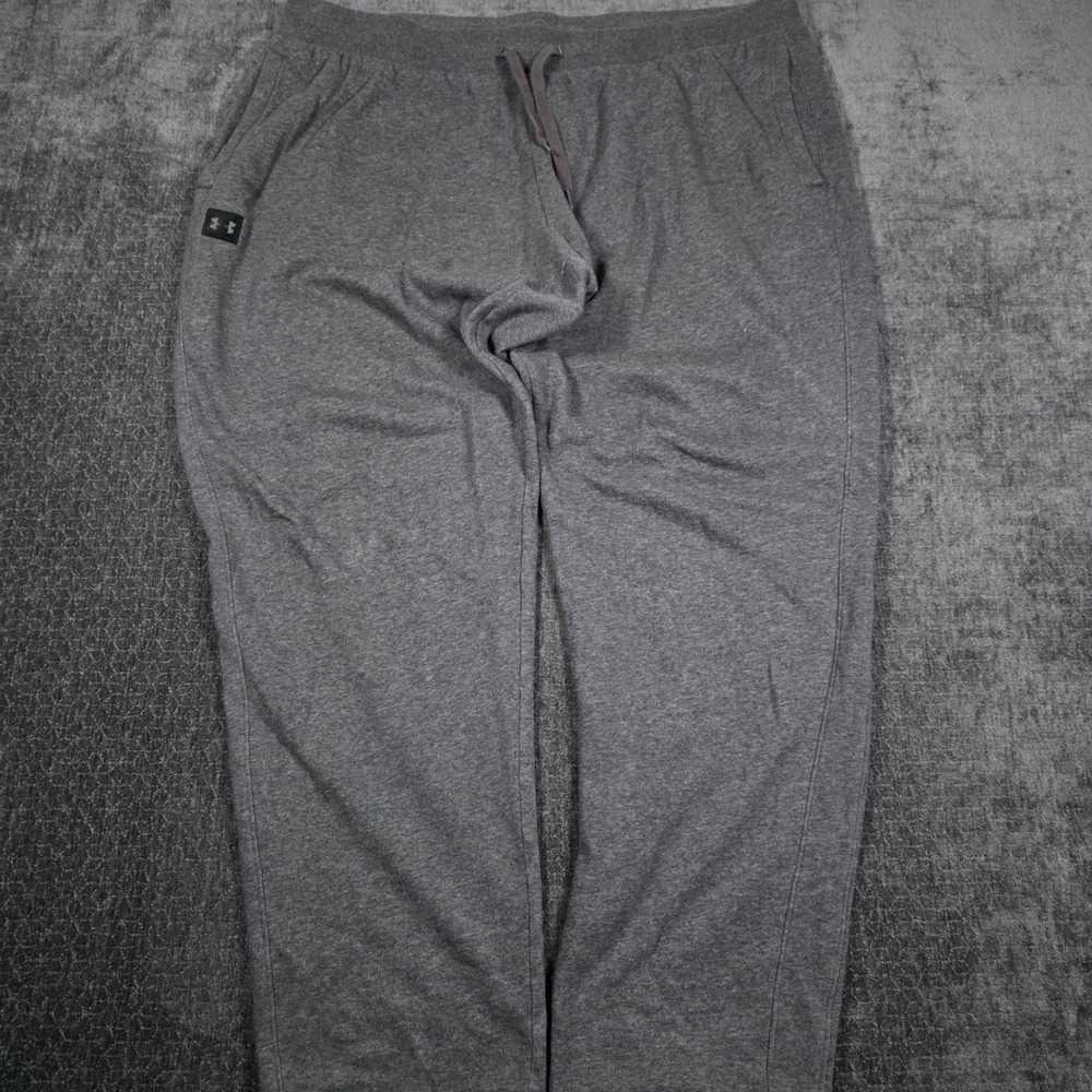 Under Armour Mens 3XL Tall Rival Cotton Fleece Joggers Sweatpants Gray Heather